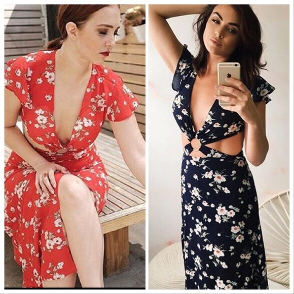 *CLEARANCE* Isabella Halter Floral Maxi - Picture 7 of 8